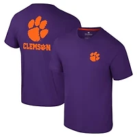 NCAA Clemson Tigers Logo Lockup 2-Hit Active Blend T-Shirt