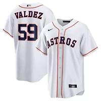 MLB Nike Framber Valdez Houston Astros Home Replica Jersey