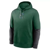 Tulane Green Wave NCAA Nike 2024 Sideline Club Pullover Hoodie