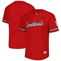 NCAA Louisville Cardinals Reversible Retro Full-Button Baseball Jersey