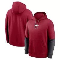 NCAA Nike Arkansas Razorbacks 2024 Sideline Club Fleece Pullover Hoodie