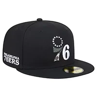 NBA Philadelphia 76ers Print UV 59FIFTY Fitted Hat