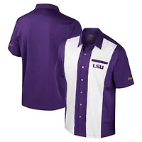 NCAA LSU Tigers Strike Bowling Button-Up Shirt