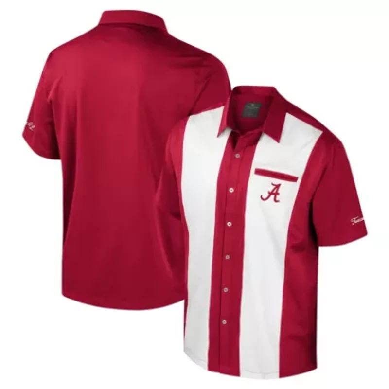 Alabama Crimson Tide NCAA Strike Bowling Button-Up Shirt
