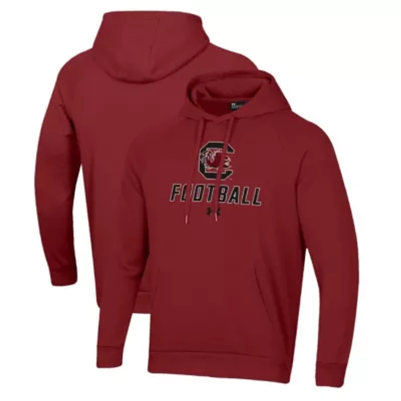 NCAA Under Armour South Carolina Gamecocks Football Rival Fleece Pullover Hoodie