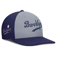Cooperstown Teams Nike Gray/Royal Brooklyn Dodgers Collection Pro Performance Snapback Hat
