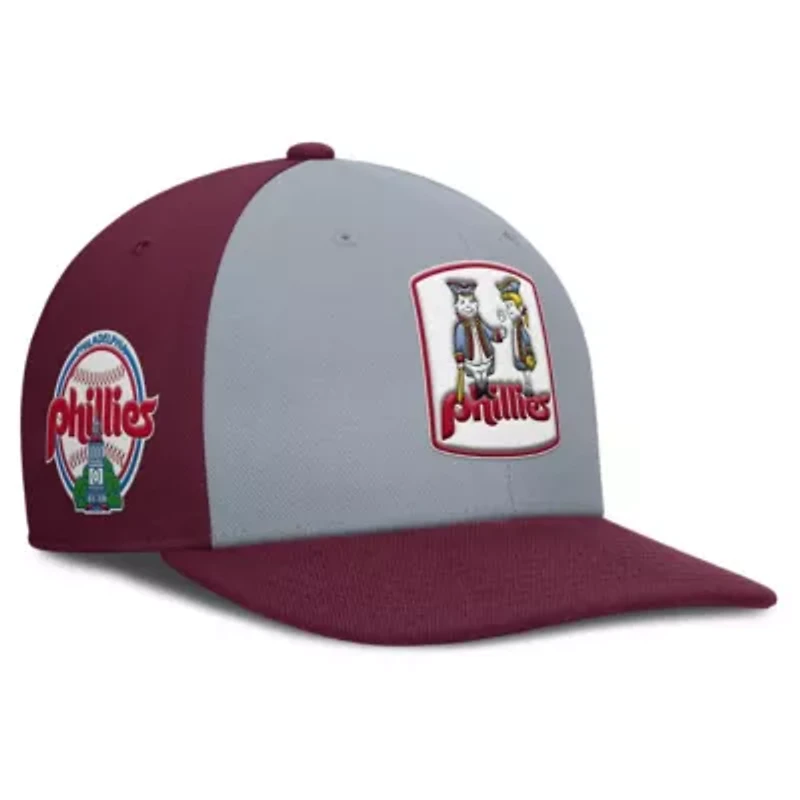 MLB Nike Gray/Burgundy Philadelphia Phillies Pro Performance Snapback Hat