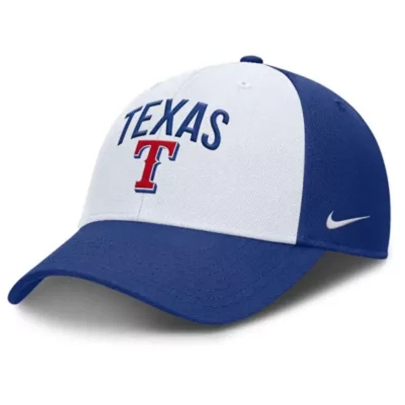 MLB Nike White/Royal Texas Rangers Club Performance Adjustable Hat