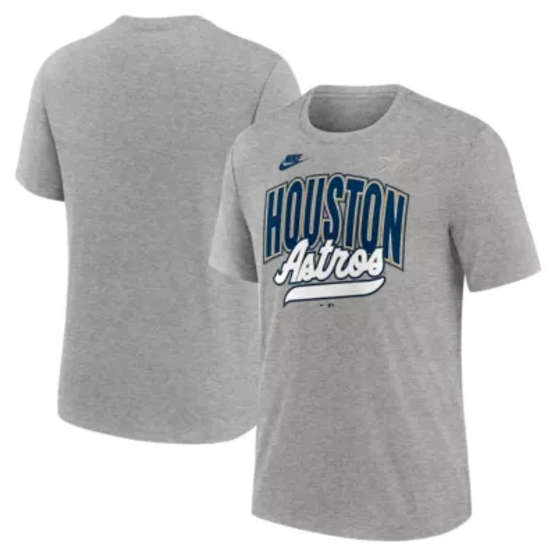 MLB Nike Houston Astros Cooperstown Collection Retro Tri-Blend T-Shirt