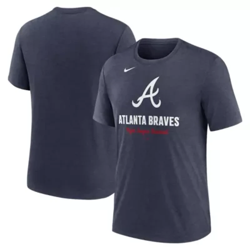 MLB Nike Atlanta Braves Logo Tri-Blend T-Shirt