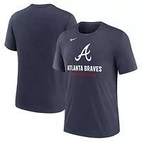 MLB Nike Atlanta Braves Logo Tri-Blend T-Shirt
