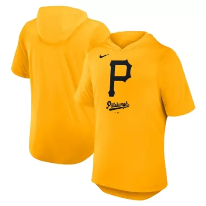 MLB Nike Pittsburgh Pirates Tri-Blend Hoodie T-Shirt