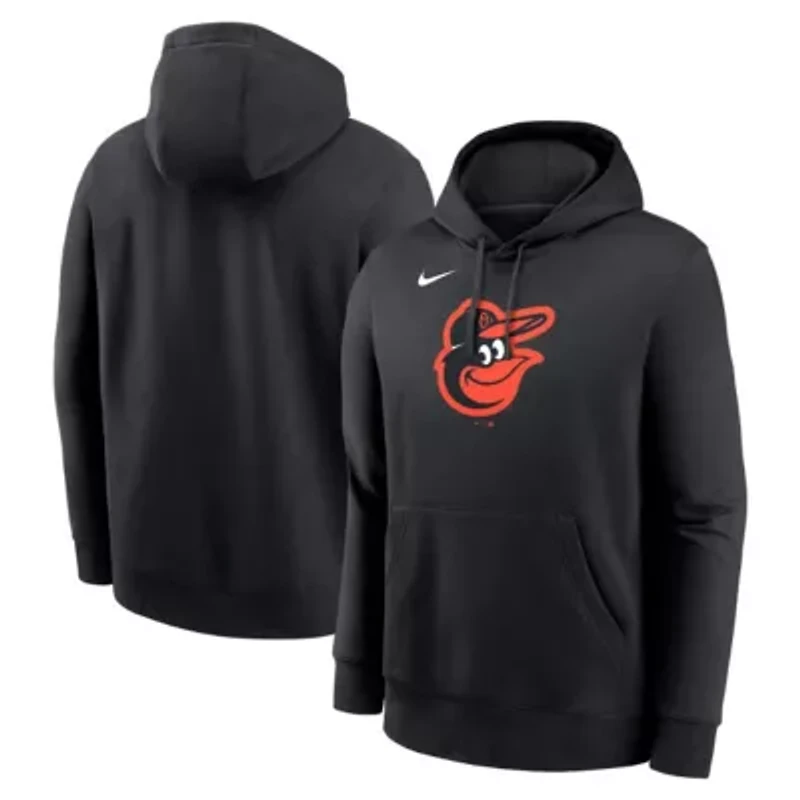 MLB Nike Baltimore Orioles Logo Club Fleece Pullover Hoodie