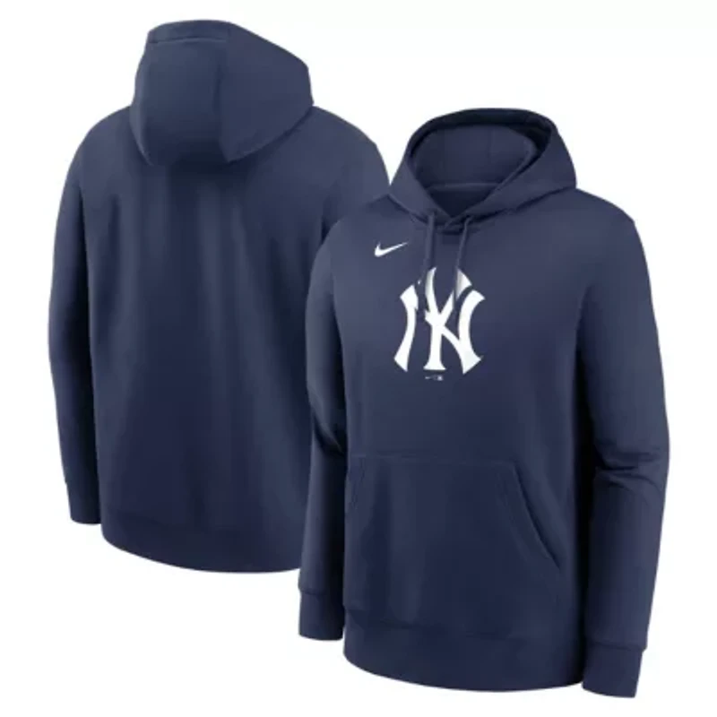 MLB Nike New York Yankees Logo Club Fleece Pullover Hoodie