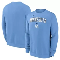 MLB Nike Light Minnesota Twins Pullover Sweatshirt