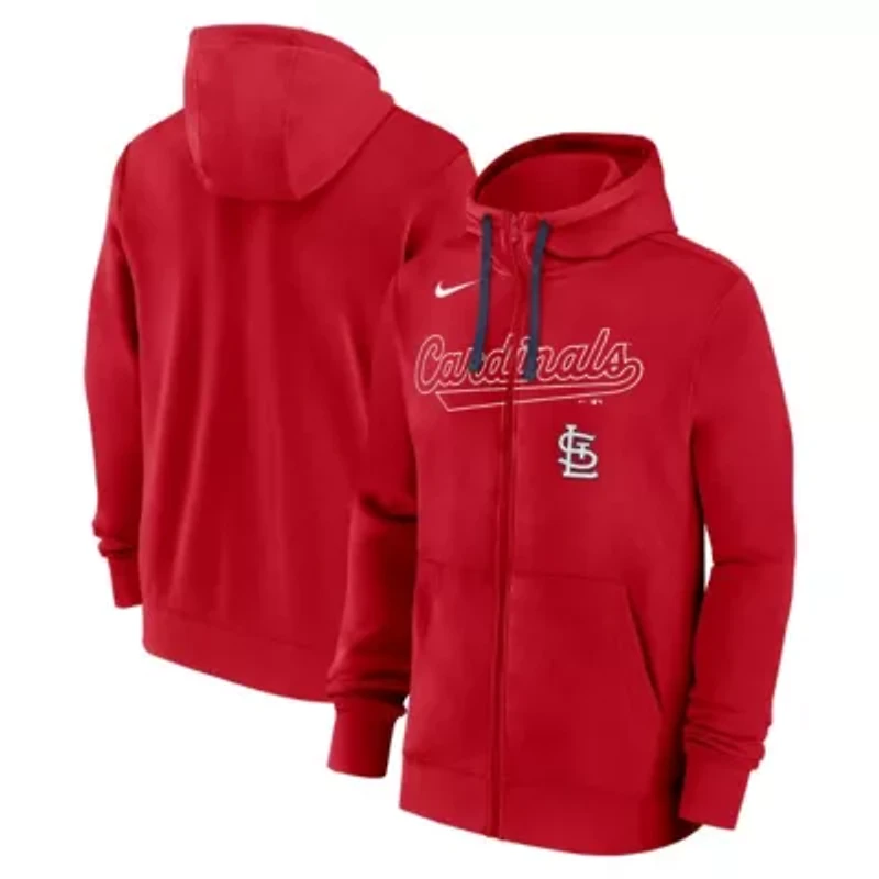 MLB Nike St. Louis Cardinals Knockout Script Full-Zip Hoodie