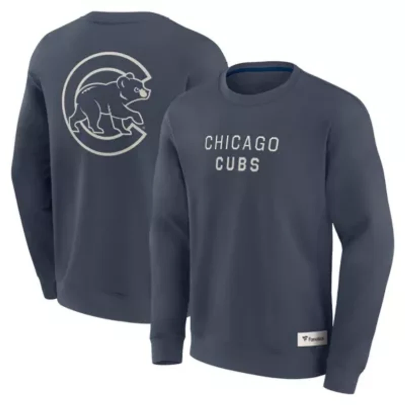 MLB Fanatics Chicago Cubs Elements Future Ground Lettering Pullover Sweatshirt