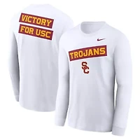 NCAA Nike USC Trojans Two-Hit Classic Location Long Sleeve T-Shirt