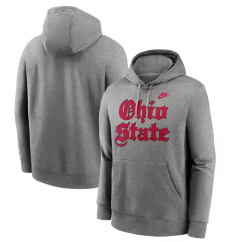 NCAA Nike Ohio State Buckeyes Old English Fleece Pullover Hoodie