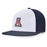 NCAA Nike White/Navy Arizona Wildcats On-Field Dugout True Performance Fitted Hat