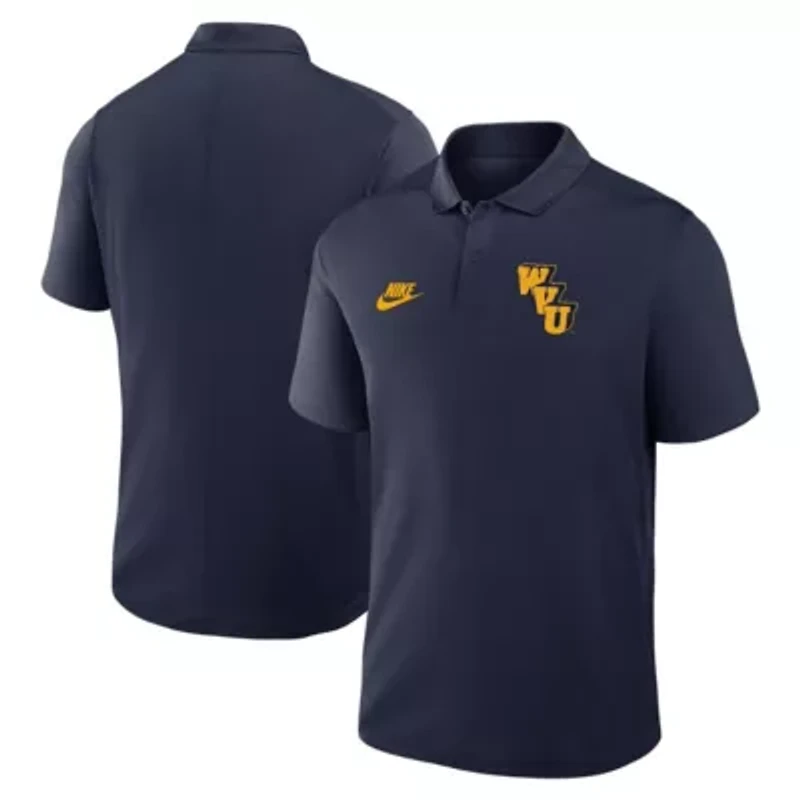 NCAA Nike West Virginia Mountaineers Primetime Victory Legacy Vault Logo Performance Polo