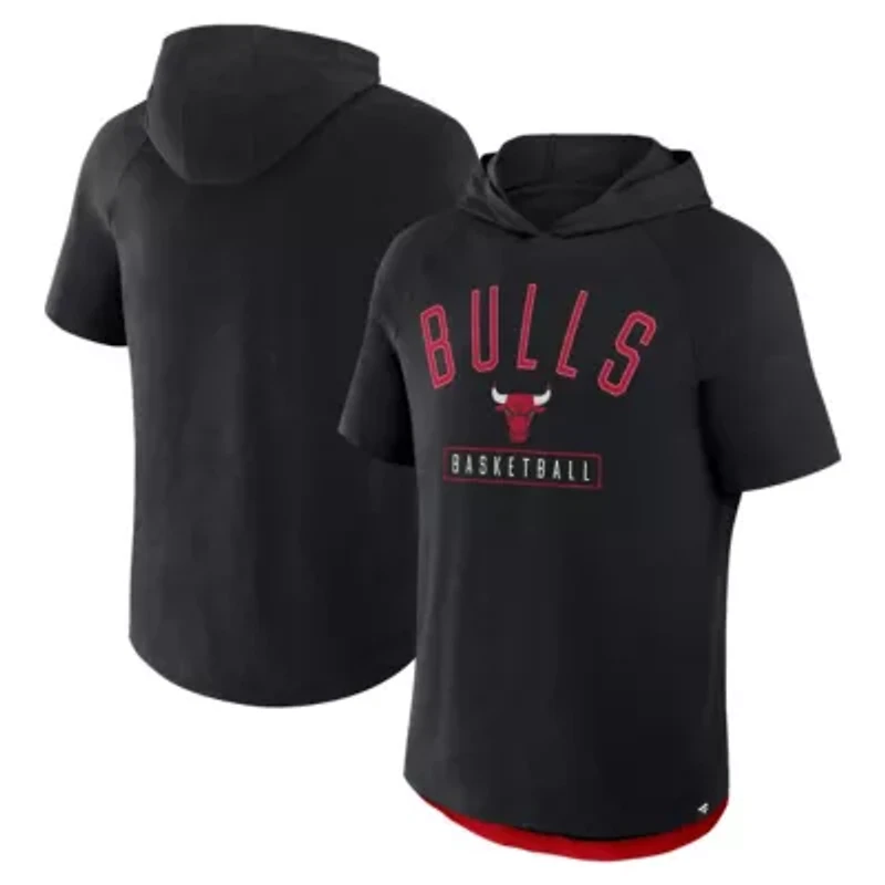 NBA Fanatics Chicago Bulls Pass Legend Raglan Hoodie T-Shirt
