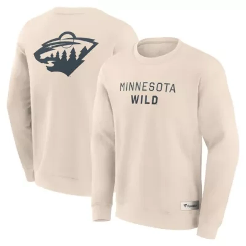 NHL Fanatics Minnesota Wild Elements Future Ground Lettering Pullover Sweatshirt