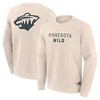 NHL Fanatics Minnesota Wild Elements Future Ground Lettering Pullover Sweatshirt