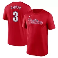 MLB Nike Bryce Harper Philadelphia Phillies Legend Name & Number Performance T-Shirt