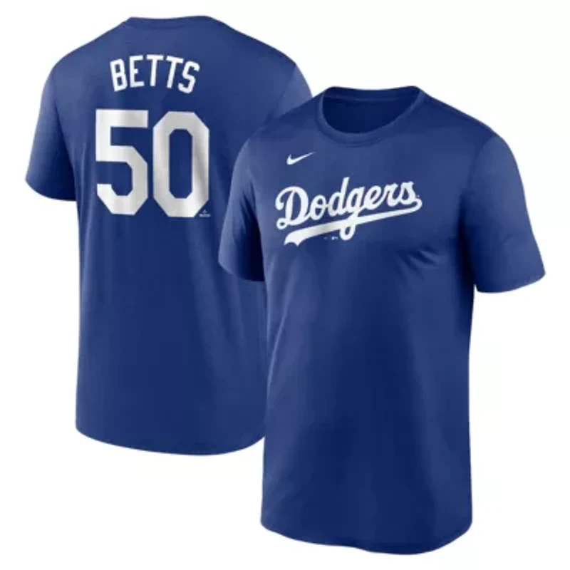 MLB Nike Mookie Betts Los Angeles Dodgers Legend Name & Number Performance T-Shirt