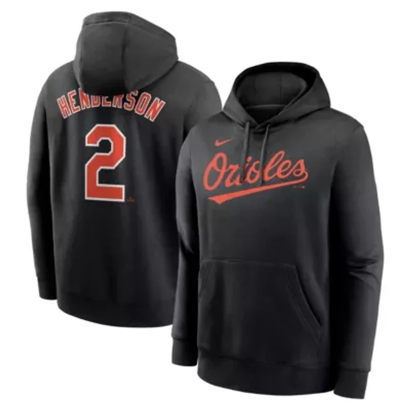 MLB Nike Gunnar Henderson Baltimore Orioles Player Name & Number Club Fleece Pullover Hoodie