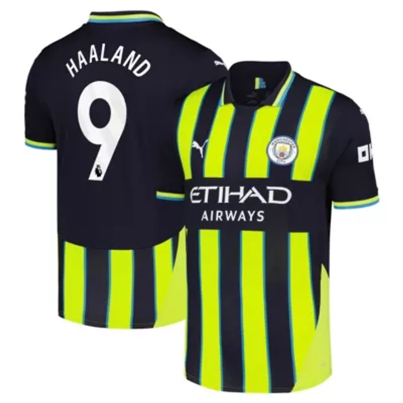 Premier League Erling Haaland Manchester City 2024/25 Away Replica Player Jersey