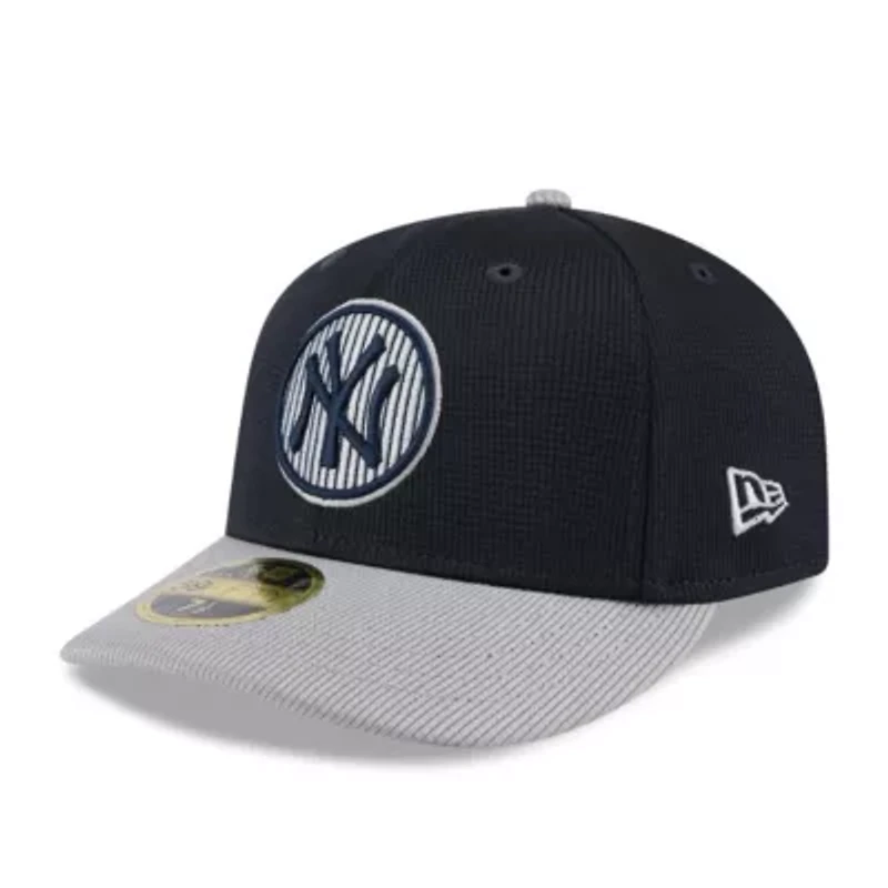 MLB Gray/Navy New York Yankees 2025 Batting Practice Low 59FIFTY Fitted Hat