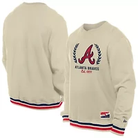 MLB Atlanta Braves Throwback Pullover Sweatshirt