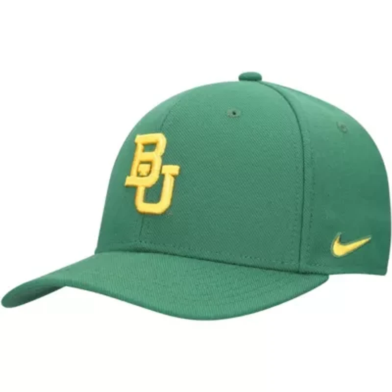 NCAA Nike Baylor Bears 2024 Sideline Rise Swoosh Flex Hat