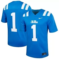 NCAA Nike #1 Powder Ole Miss Rebels Untouchable Football Jersey