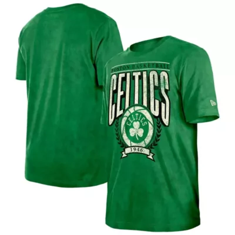 NBA Kelly Boston Celtics Throwback Vintage Boxy Mineral Wash T-Shirt