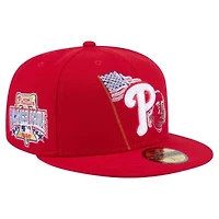 MLB Philadelphia Phillies State Stitch 59FIFTY Fitted Hat