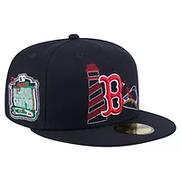 Boston Red Sox MLB State Stitch 59FIFTY Fitted Hat