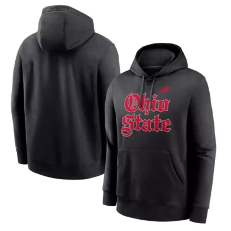 NCAA Nike Ohio State Buckeyes Old English Fleece Pullover Hoodie