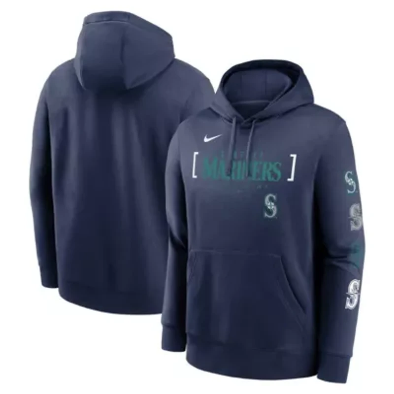 MLB Nike Seattle Mariners Club Stack Pullover Hoodie