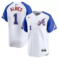 MLB Nike Ozzie Albies Atlanta Braves City Connect Limited Jersey