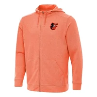 MLB Heather Baltimore Orioles Effortless Full-Zip Hooded Jacket