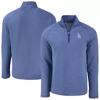 MLB Los Angeles Dodgers Peshastin Eco Fleece Recycled Raglan Quarter-Zip Top
