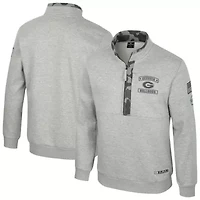 NCAA Georgia Bulldogs OORAH OHT Military Appreciation Fleece Quarter-Zip Jacket