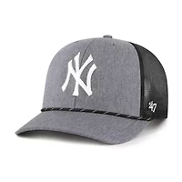 MLB New York Yankees Carbon Rope Trucker Adjustable Hat