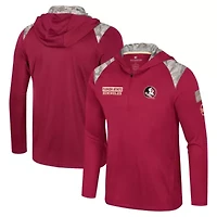 NCAA Florida State Seminoles OHT Military Appreciation Quarter-Zip Hoodie Jacket
