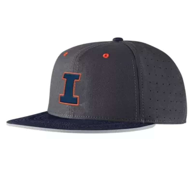 NCAA Nike Illinois Fighting Illini 2025 On-Field True Performance Baseball Fitted Hat