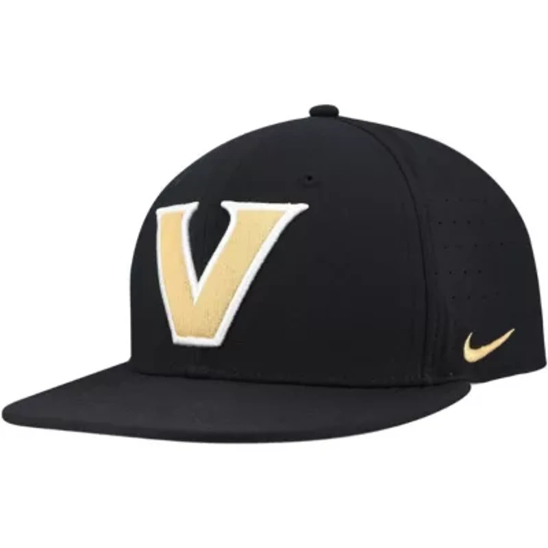 NCAA Nike Vanderbilt Commodores 2025 On-Field True Performance Baseball Fitted Hat