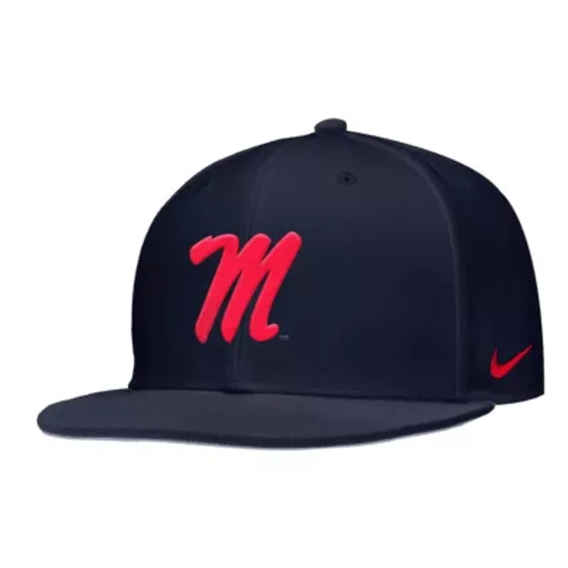 NCAA Nike Ole Miss Rebels On-Field Baseball Performance Fitted Hat
